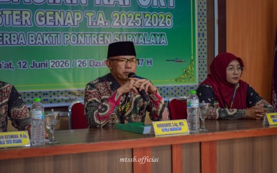 MTS SERBA BAKTI PERKUAT SINERGI ORANG TUA DAN MADRASAH MELALUI PEMBAGIAN RAPOR SEMESTER GENAP